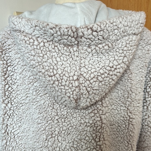 Cupio Anthropologie Teddy Sherpa Jacket Sweater Fleece Cream XL‎ - Picture 7 of 15